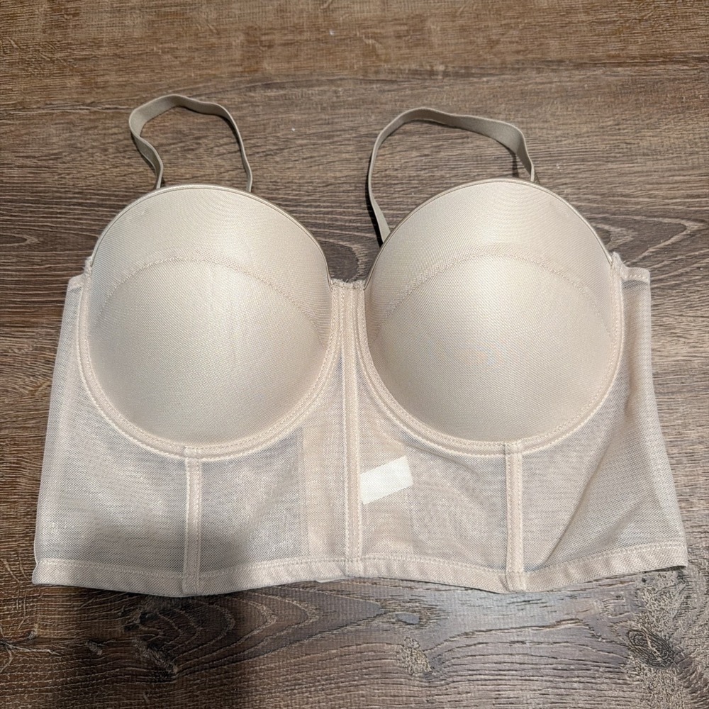 Composition Beige Bra Wireless Padded Plus Woman's Size 1XL